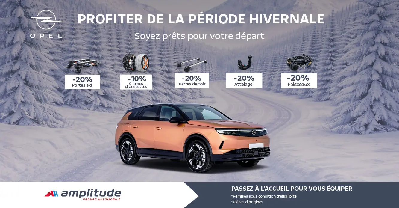 Offre accessoires hiver : départ en vacances