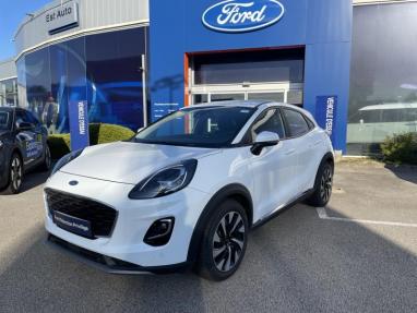 Voir le détail de l'offre de cette FORD Puma 1.0 Flexifuel 125ch S&S mHEV Titanium de 2024 en vente à partir de 222.14 € / mois